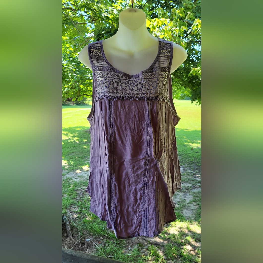Maurices Gray Dressy Tank Size Jr. Large (Nwt)